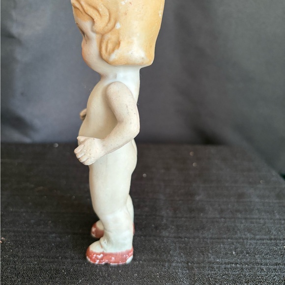 Porcelain Bisque 6.75” Doll With Jointed Shoulders, Japan - 1930's - Picture 4 of 10